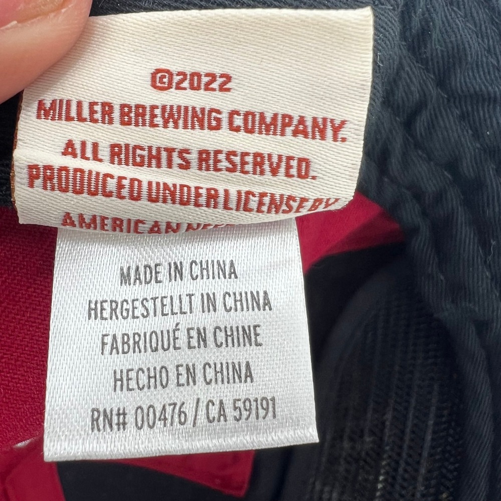 American Needle Miller High Life Beer Red Snapback Rope Hat Embroidered Cap - Picture 6 of 9